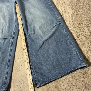 Y2K Edikted Skater‎ Girl Washed Denim Low Rise Leg Baggy Jeans Size Small thumbnail 2