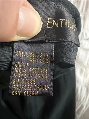 Classiques Entier silk And Linen lined Black Dress Trousers thumbnail 4
