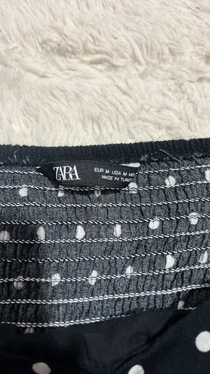 Black and white Zara blouse  thumbnail 3