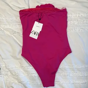 Zara NWT Maxi Flower Swimsuit thumbnail 7