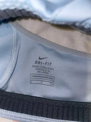Nike Light Blue Sports Bra thumbnail 3