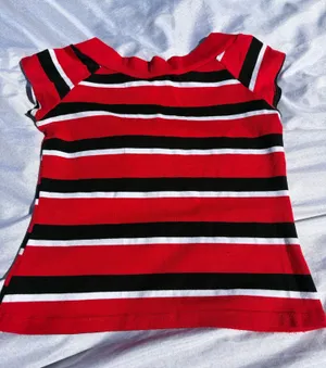 Y2K Zoey Beth red and black shirt Size M thumbnail 1