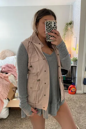 Love Tree Light Pink Sleeveless Vest thumbnail 1