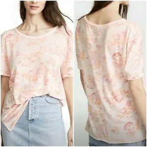 ✨HP✨NWOT✨Free People Tourist T-Shirt Pink Floral Blush✨ thumbnail 2