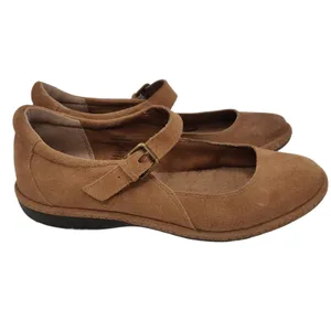 Tan Suede Mary Janes by Lands end sz 8 thumbnail 3