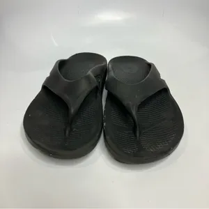 Oofos Ooriginal black sandals flip flops comfort sandals unisex‎ sizing thumbnail 2
