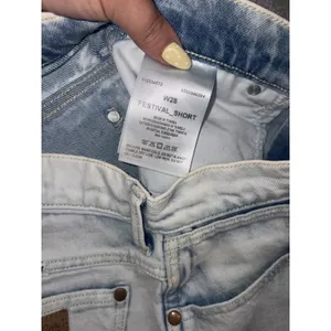 Wrangler Festival Short Denim Light Blue Shorts Women's 28 Casual Pockets thumbnail 3