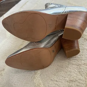 Silver Cowboy Boots Size 8 thumbnail 3
