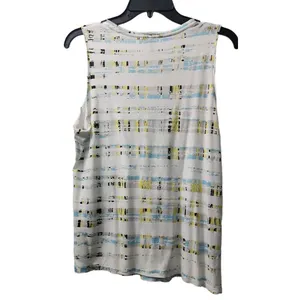 Sleeveless Tank Top Abstract Print Casual Everyday Top‎ XL thumbnail 2