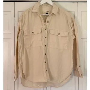 Universal Threads oversized utility button down shacket M thumbnail 9