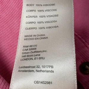 Anthropologie Pilcro Boyfriend Button Down Shirt Viscose Pocket Pink Size Small thumbnail 8