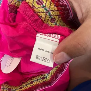 NWT Rusttydustty Hot Pink Geometric Embroidered Tube Top Wide Leg Jumpsuit M‎ thumbnail 13