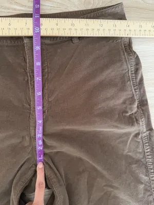 Carve‎ Designs 8 Straight Leg Pants Brown Mid Rise Organic Cotton thumbnail 8