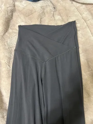 Aris Black Flowing Wide-Leg Leggings thumbnail 3