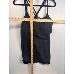 Athleta Womens(2)Bundle Strappy Back Tank Top Built-In Bra Black Gray Size‎ L thumbnail 4