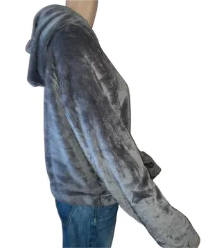 Hollister thick fleece cropped hoodie thumbnail 3