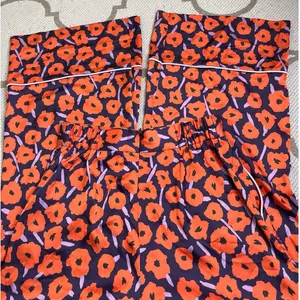 Anthropologie HUTCH Poppy Floral Wide-Leg Crop Pants Orange/Purple Size S thumbnail 16