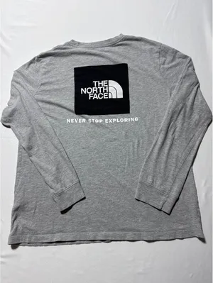 The North Face Women's Long Sleeve Tee - Classic Grey, Size: thumbnail 6