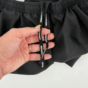 Nike Dri-FIT Running Shorts Black Zip‎ Pocket Drawstring Womens Small thumbnail 3