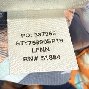 Patagonia Baggies Board Shorts‎ Floral Print Swim Trunks Orange Blue Size 14 thumbnail 7