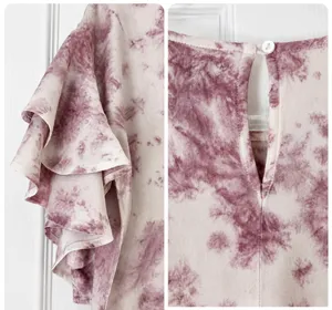 Style Envy pink & white tie-dye blouse thumbnail 6