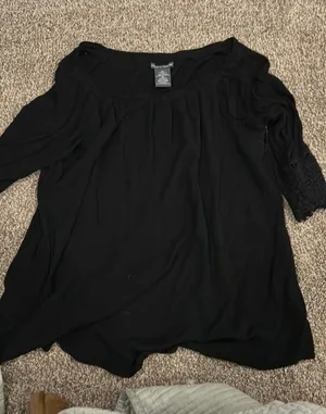 Chelsea & Theodore Blouse black XL thumbnail 1