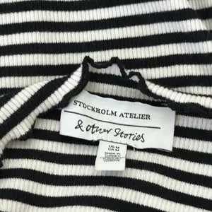 Stockholm atelier Striped Exposed Seam Boat Neck Top Sz thumbnail 6