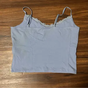 Hollister Blue Lace Cami Tank | Size: L thumbnail 3