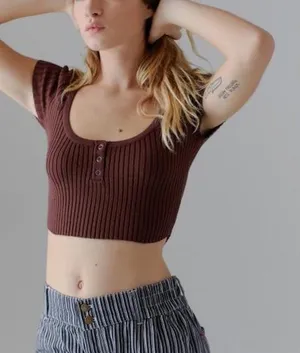 Urban Outfitters Cropped Sweater Top thumbnail 1
