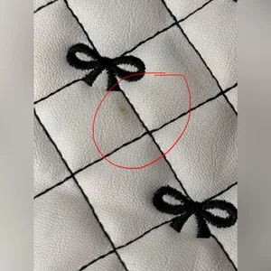 Luv Betsey By Betsey Johnson Pink Black Large Bag Bows Tote Quilted Y2K‎ Quirky thumbnail 6