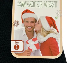 Great Christmas Ugly Sweater Vest Elf Body Mens Small Holiday Festive Merry NWT thumbnail 5