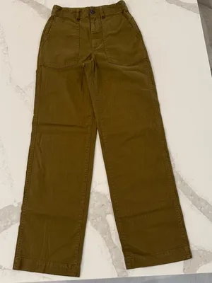 Madewell The Perfect Vintage Wide Leg Utility Pant Women’s 25T Golden Spinach thumbnail 6