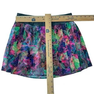 Lululemon Side-Pleat High-Rise Tennis Skirt Vivid Floral Tone Multi / Sz4 Skort thumbnail 10