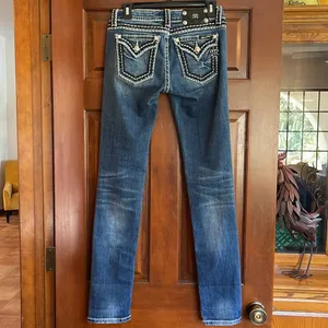 Miss Me Blue Boot Cut Jeans with Classic Fading thumbnail 5