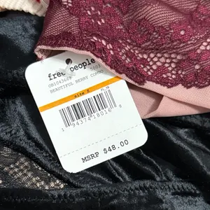 Intimately Free People Leah Soft Lace Bralette Berry Combo Lounge Coquette Boho thumbnail 4