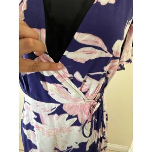 Lulus Azalea Regalia Navy Blue Floral Maxi Dress - Size S thumbnail 10