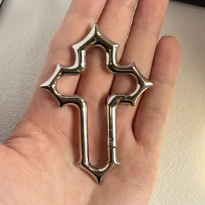 Car Keychain for Men Women Hollow Cross Design Carabiner Keychain Bag Charm thumbnail 4