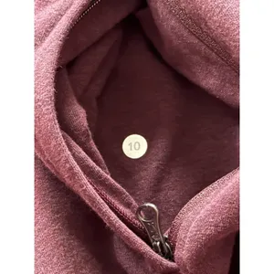 Lululemon Wrap Up Jacket Heathered Bordeaux Drama Soft French Terry Hoodie Sz 10 thumbnail 6