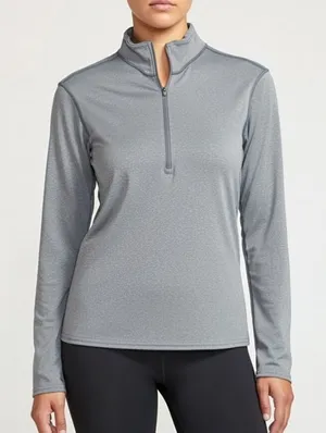 Womens‎ Patagonia Capilene 3 Midweight 1/4 Zip Pullover size Large grey stripe thumbnail 1