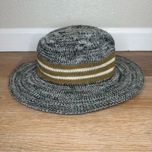 Volcom Downtown Heathered Gray Black Fedora, Size M/L thumbnail 4