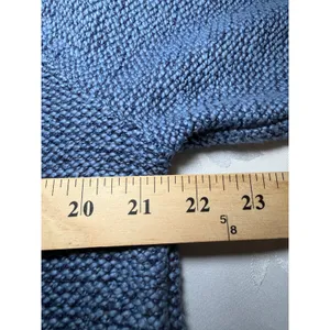 OFFLINE by Aerie Blue Marled Knit Funnel Neck Hoodie Sweater Large thumbnail 4