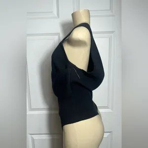 Abercrombie & Fitch Soft A&F Wrap Around Sleeveless Ribbed Knit Sweater Bodysuit thumbnail 9