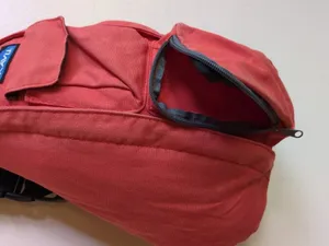 KAVU Rope Sling Backpack Coral Orange Canvas Crossbody Hiking Travel Bag thumbnail 10