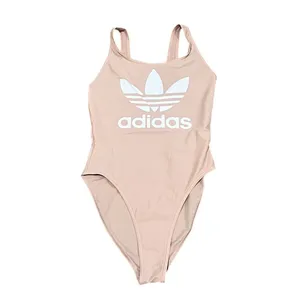 Adidas Women's One Piece Swimsuit Pink Size M Open Back High Leg thumbnail 3