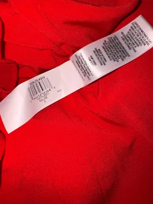 NEW Dress The Population Kathleen Ruffle Halter Gown with Train Rogue Red Sz S thumbnail 8