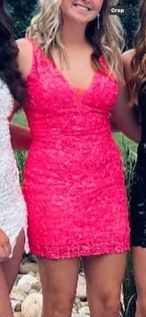 Primavera Couture Homecoming Couture Pink Dress thumbnail 2