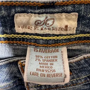 Y2K SO Wear It Declare It Flare Bootcut Jeans Womens 15 Avg Stretch‎ thumbnail 7