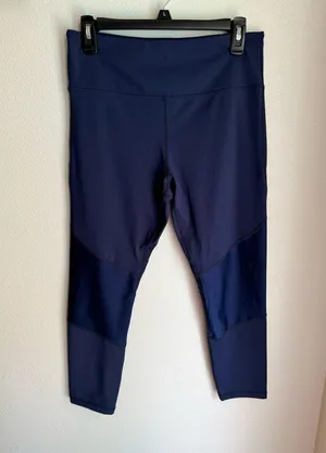 Zyia Shimmer Soft n Snug Blue Leggings thumbnail 2