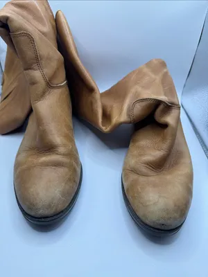 Sam Edelman Penny Tall Riding Boots Cognac Leather Zip Equestrian Boots Size 6 thumbnail 5