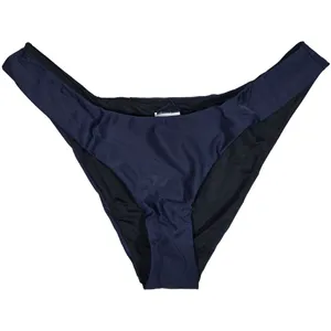 J. Crew Curved-waist cheeky bikini bottom in Navy‎ M NWT thumbnail 1